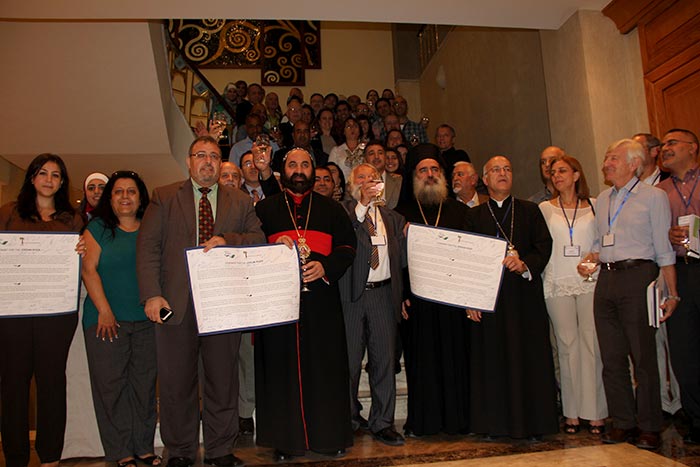 A conference toast to the health of the Jordan river.
